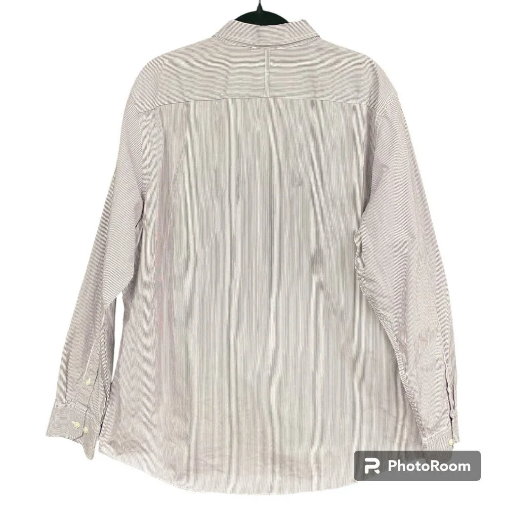 BANANA REPUBLIC Men's EUC Striped Button-Down Long Sleeve | Size‎ XL